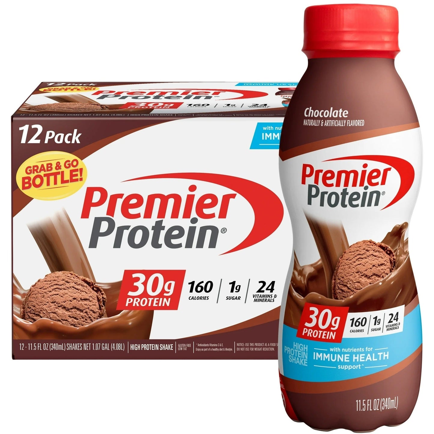 Premier Protein Shake 30g Protein 11.5 Fl Oz (Pack of 12)