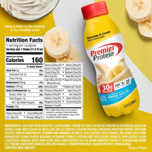 Premier Protein Shake 30g Protein 11.5 Fl Oz (Pack of 12)